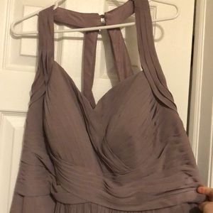 Square neck Azazie gown